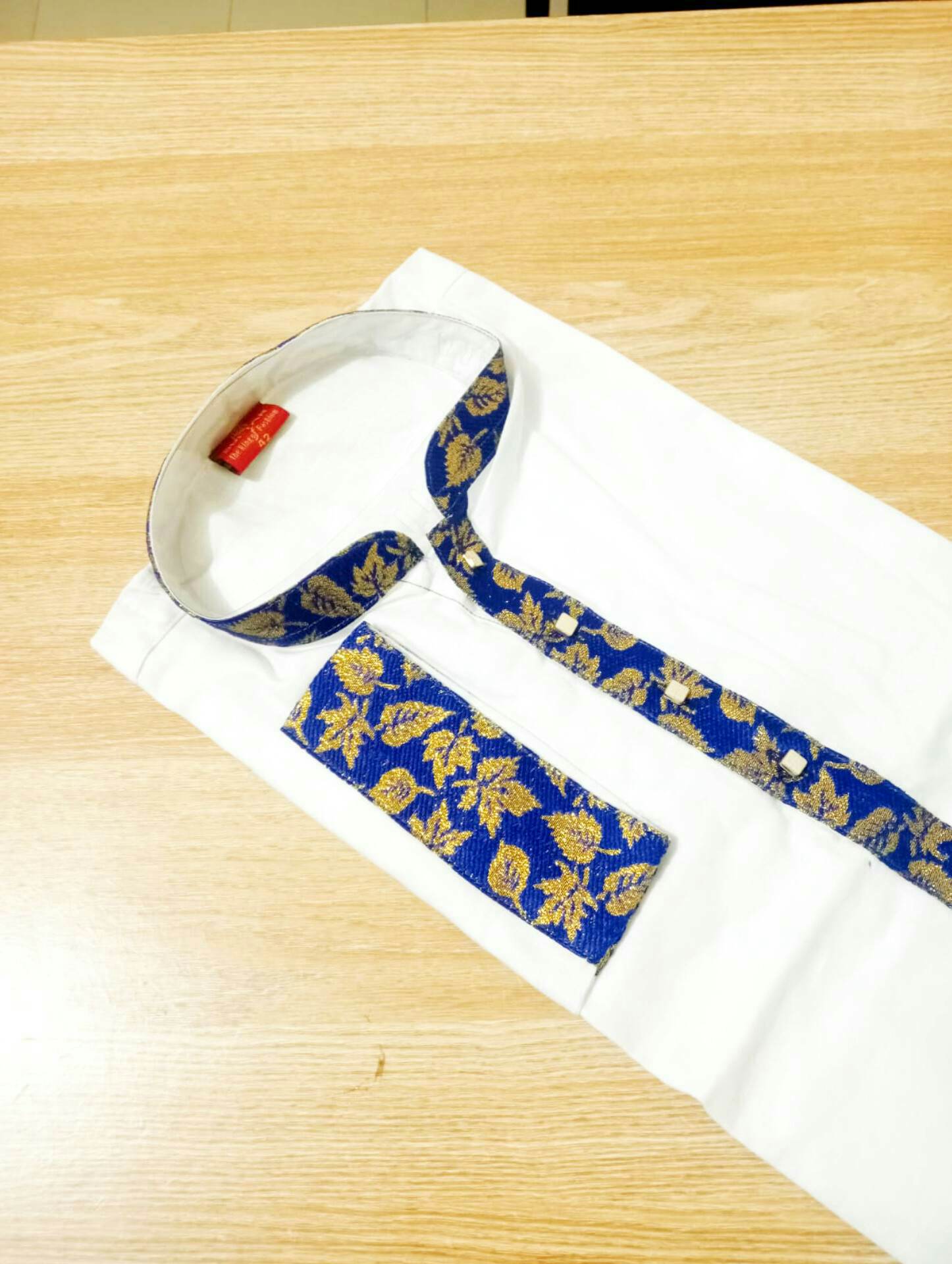 Herringbone Premium Cotton  Panjabi For Men